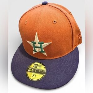 New Old School Era Houston Astros Cactus Fruit 59FIFTY Fitted Hat 1968 AS Game